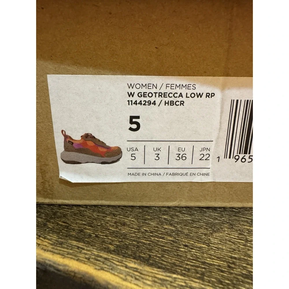 Teva Women Geotrecca Rapid Proof Low Brown Coral Waterproof Hiking Shoes Size 5
